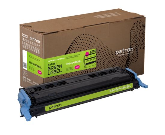 Купить Картридж совместимый HP 124A (Q6003A) пурпурный Green Label Patron (PN-124AMGL) по лучшей цене