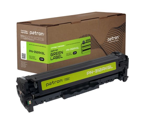 Купить Картридж совместимый HP 312A (CF380A) Green Label, черный Patron (PN-312AKGL) по лучшей цене