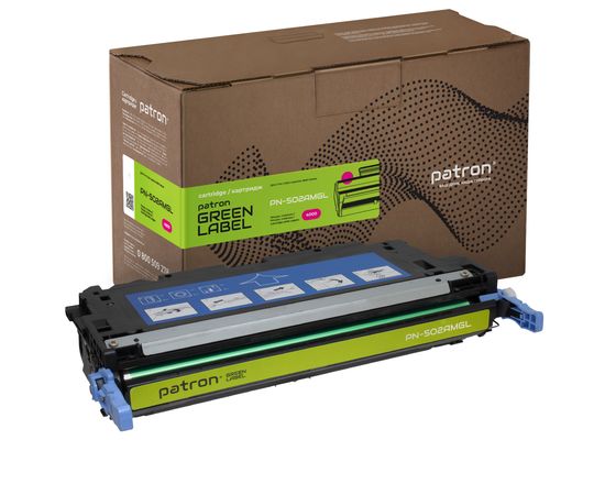 Купить Картридж совместимый HP 502A (Q6473A) Green Label, пурпурный Patron (PN-502AMGL) по лучшей цене