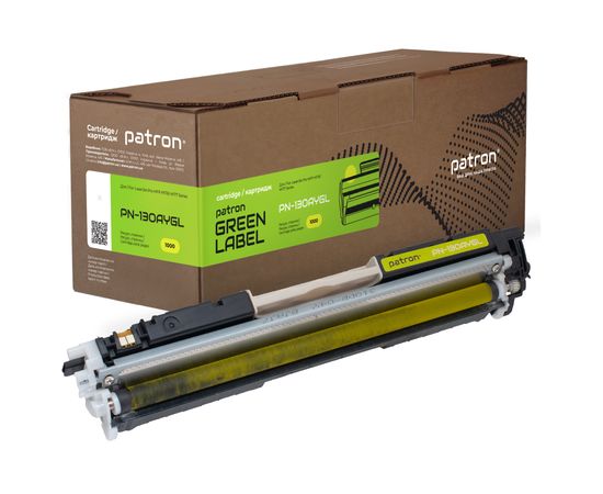 Купить Тонер-картридж совместимый HP 130A (CF352A) Green Label, желтый Patron (PN-130AYGL) по лучшей цене