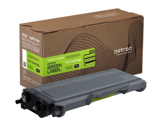 Купить Тонер-картридж совместимый Brother TN-2175 Green Label Patron (PN-TN2175GL) по лучшей цене