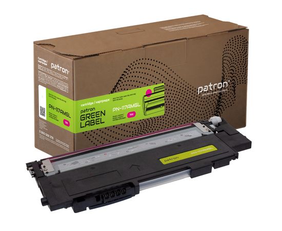 Купить Тонер-картридж совместимый HP 117A (W2073A) Green Label, пурпурный Patron (PN-117AMGL) по лучшей цене