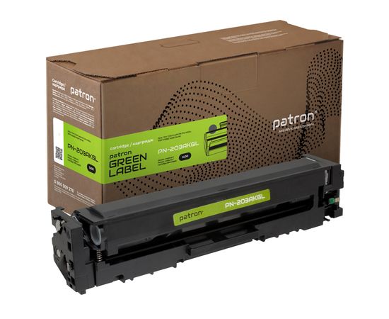 Купить Картридж совместимый HP 203A (CF540A) черный Green Label Patron (PN-203AKGL) по лучшей цене