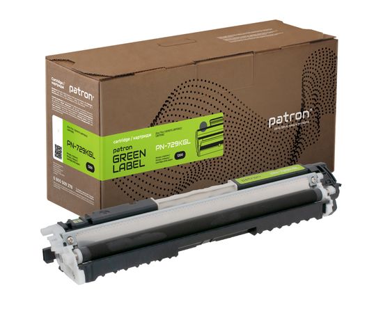 Купить Тонер-картридж совместимый Canon 729 черный Green Label Patron (PN-729KGL) по лучшей цене