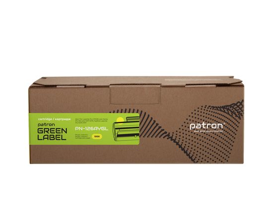 Купить Тонер-картридж совместимый HP 126A (CE312A) Green Label, желтый Patron (PN-126AYGL) по лучшей цене