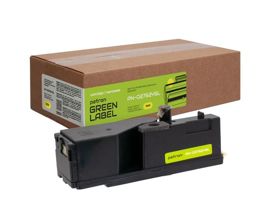Купить Тонер-картридж совместимый XER 106R02762 Green Label, желтый Patron (PN-02762YGL) по лучшей цене