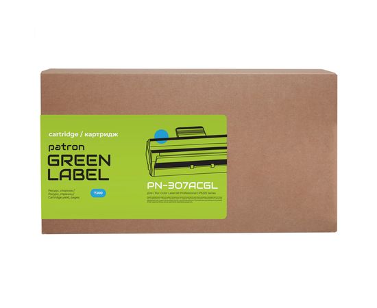 Купить Картридж совместимый HP 307A (PN-307AСR) Green Label, голубой Patron (PN-307ACGL) по лучшей цене