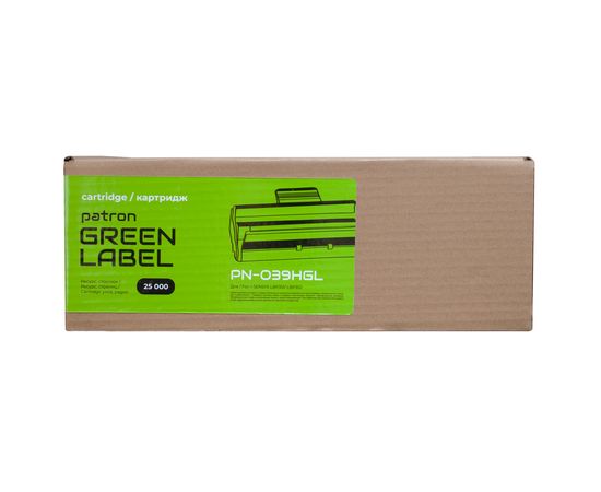 Купить Картридж совместимый Canon 039 H Green Label Patron (PN-039HGL) по лучшей цене