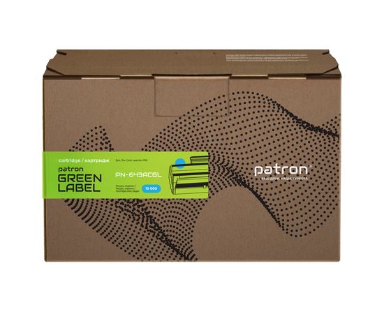 Купить Картридж совместимый HP 643A (Q5951A) Green Label, голубой Patron (PN-643ACGL) по лучшей цене