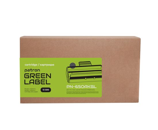 Купить Картридж совместимый HP 650A (CE270A) Green Label, черный Patron (PN-650AKGL) по лучшей цене