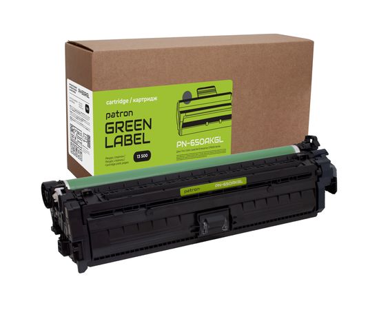 Купить Картридж совместимый HP 650A (CE270A) Green Label, черный Patron (PN-650AKGL) по лучшей цене