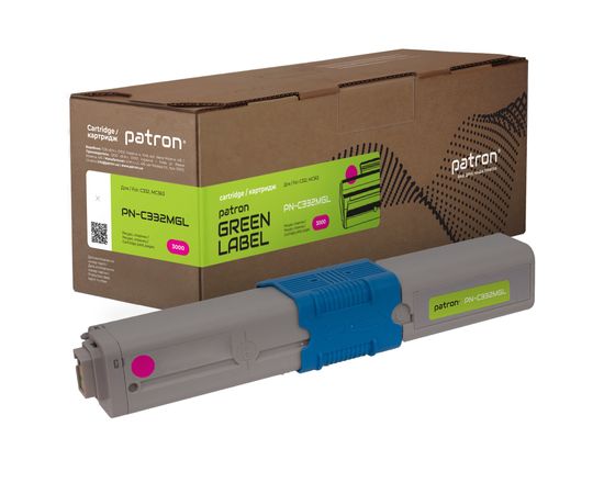 Купить Тонер-картридж совместимый Oki 46508734 Green Label, пурпурный Patron (PN-C332MGL) по лучшей цене