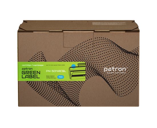 Купить Картридж совместимый HP 504A (CE251A) Green Label, голубой Patron (PN-504ACGL) по лучшей цене