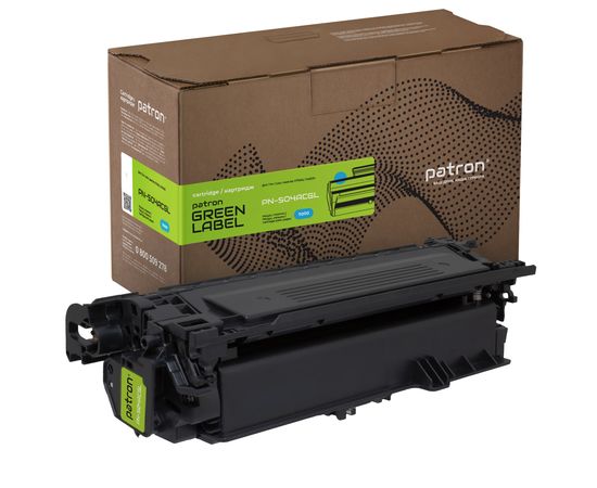 Купить Картридж совместимый HP 504A (CE251A) Green Label, голубой Patron (PN-504ACGL) по лучшей цене