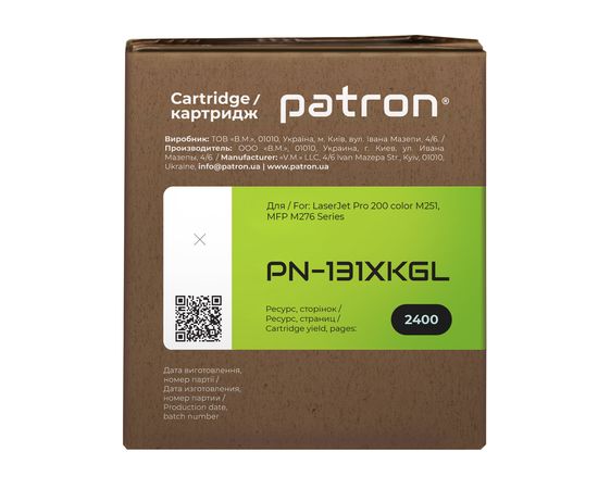 Купить Картридж совместимый HP 131X (CF210X) Green Label, черный Patron (PN-131XKGL) по лучшей цене