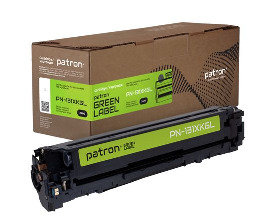 Купить Картридж совместимый HP 131X (CF210X) Green Label, черный Patron (PN-131XKGL) по лучшей цене