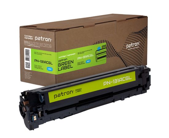 Купить Картридж совместимый HP 131A (CF211A) Green Label, голубой Patron (PN-131AСGL) по лучшей цене