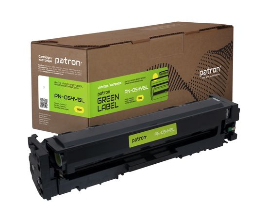 Купить Картридж совместимый Canon 054 Green Label, желтый Patron (PN-054YGL) по лучшей цене
