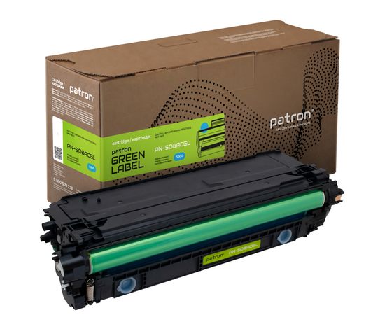 Купить Картридж совместимый HP 508A (CF361A) Green Label, голубой Patron (PN-508ACGL) по лучшей цене