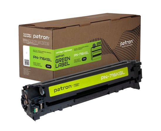 Купить Картридж совместимый Canon 716 Green Label, черный Patron (PN-716KGL) по лучшей цене