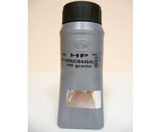 Купить Тонер IPM HP LJ P1560/1566/1005/1006/1102/1505/1530/1600/1606/M1120/1132/1522/1536/Canon LBP3010/3100/3250/MF-4410/4420/4430/4450/4550/4570/4580/Canon 728/712/CB435A/CB436A/CE278A/CE285A, 105г/банка по лучшей цене