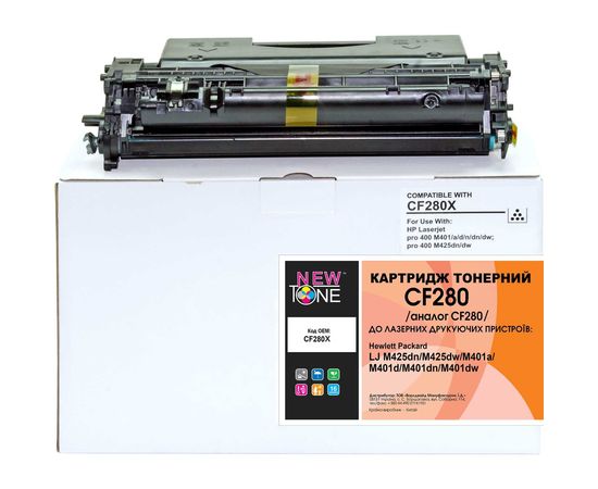 Купить Картридж тонерный NEWTONE для HP LJP M401/M425 аналог CF280X Black (NT-KT-CF280X) по лучшей цене
