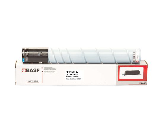 Купить Картридж тонерный BASF для Minolta Bizhub C220/TN216C аналог A11G451 Cyan (BASF-KT-TN216C) по лучшей цене