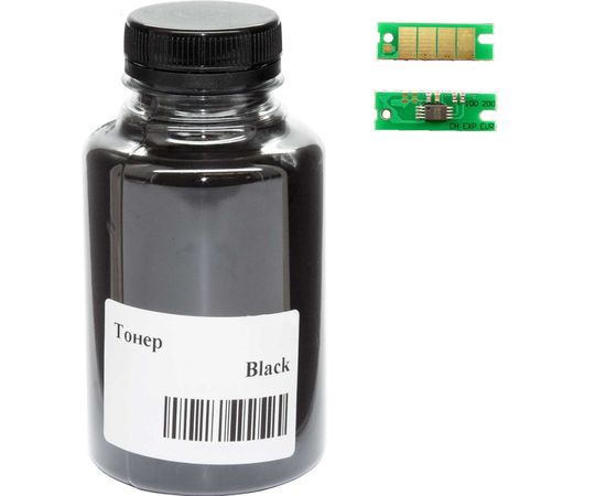 Купить Тонер+чип АНК для Ricoh Aficio SP 201 ( тонер АНК, чип АНК) бутль 60г Black (3203783) по лучшей цене