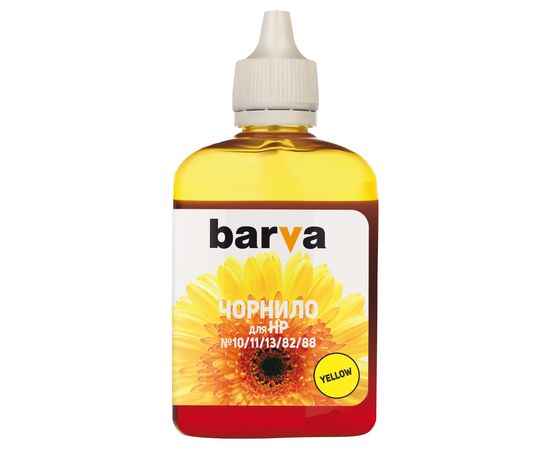 Купить Чернила HP 10/11/13/82/88 специальные 100 мл, водорастворимые, желтые Barva (H10-671) по лучшей цене