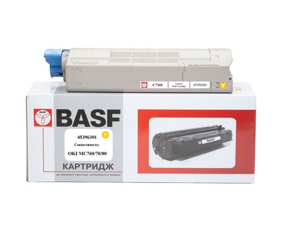 Купить Картридж тонерный BASF для OKI MC760/770/780 аналог 45396301 Yellow (BASF-KT-45396301) по лучшей цене