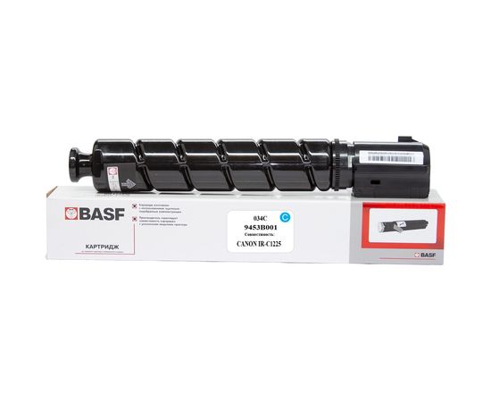 Купить Туба с тонером BASF для Canon iRC-C1225/1225iF аналог Canon 034, 9453B001 Cyan (BASF-KT-034C) по лучшей цене