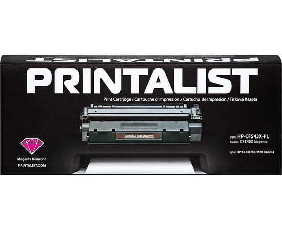 Купить Картридж тонерный PRINTALIST для HP CLJ M280/M281/M254 аналог CF543X Magenta (HP-CF543X-PL) по лучшей цене