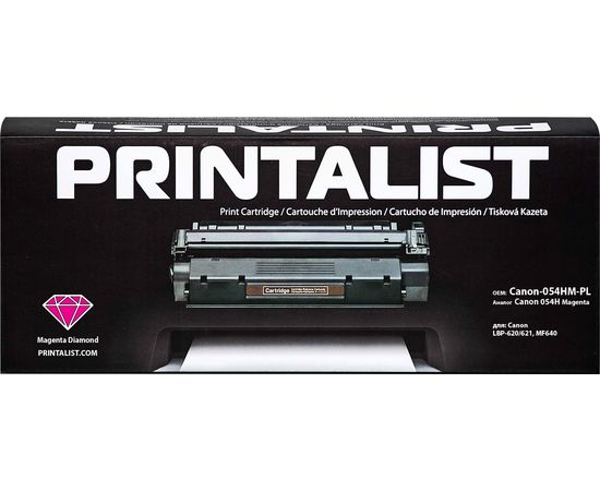 Купить Картридж тонерный PRINTALIST для Canon LBP-620/621, MF640 аналог Canon 054H Magenta (Canon-054HM-PL) по лучшей цене