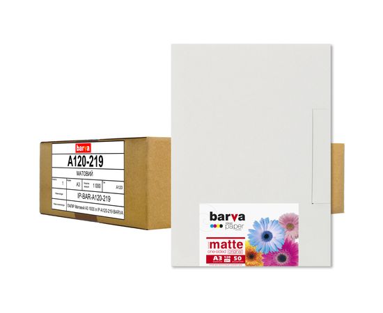 Купить Бумага матовая 120 г/м2, A3, 1000 л bulk Original Barva (IP-A120-219) по лучшей цене