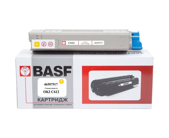 Купить Картридж тонерный BASF для OKI C612 аналог 46507517 Yellow (BASF-KT-46507517) по лучшей цене
