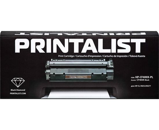 Купить Картридж тонерный PRINTALIST для HP LJ M252/M277 аналог CF400X Black (HP-CF400X-PL) по лучшей цене