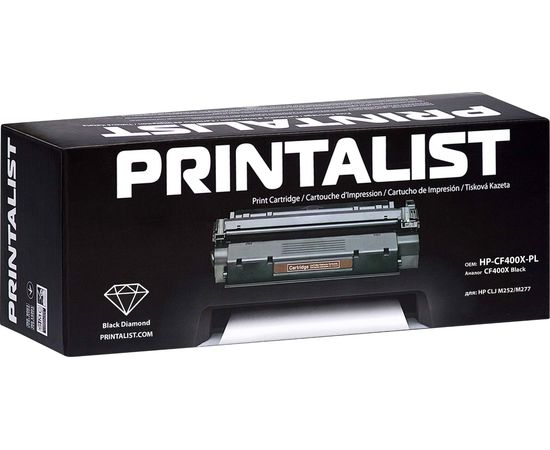 Купить Картридж тонерный PRINTALIST для HP LJ M252/M277 аналог CF400X Black (HP-CF400X-PL) по лучшей цене