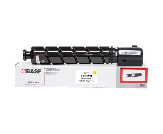 Купить Туба с тонером BASF для Canon iRC-C1225/1225iF аналог Canon 034, 9451B001 Yellow (BASF-KT-034Y) по лучшей цене
