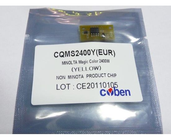 Купить Чип картриджа HANP Konica Minolta QMS2400/2430/2450/2500, (CYBEN®) Yellow, 4.5K по лучшей цене