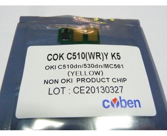 Купить Чип картриджа HANP OKI COLOR C510/511/530/531/MC561/562, Yellow, 5K по лучшей цене