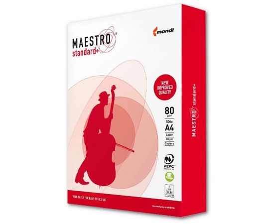 Купить Бумага офисная А4 Maestro Standard+, 80г/м2, 500 листов/пачка по лучшей цене