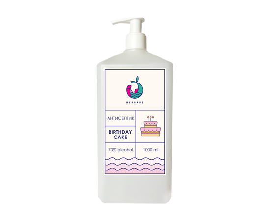 Купить Антисептик для рук Mermade Birthday cake, 1000 мл по лучшей цене