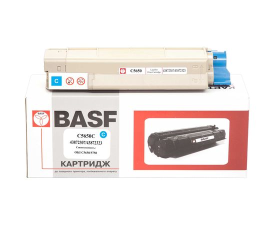 Купить Картридж тонерный BASF для OKI C5650/5750 аналог 43872307/43872323 Cyan (BASF-KT-C5650C) по лучшей цене