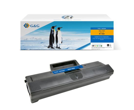 Купить Картридж тонерный G&G для HP LJ 107/135/137 аналог W1106A Black (G&G-106A) по лучшей цене