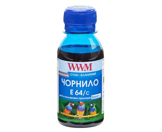 Купить Чернила WWM для Epson L110/L210/L355 100г Cyan Водорастворимые (E64/C-2) по лучшей цене