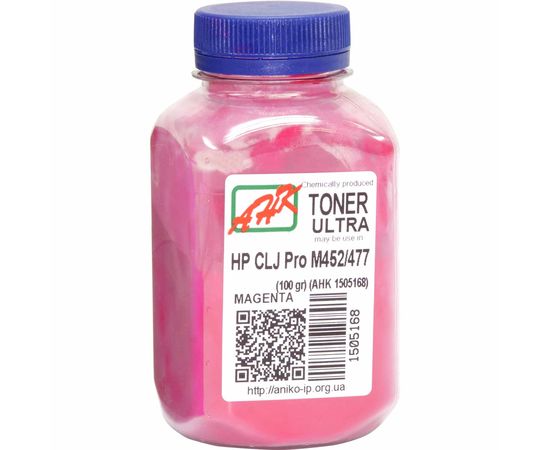 Купить Тонер АНК для HP CLJ Pro M452/477 бутль 100г Magenta (1505168) ULTRA COLOR по лучшей цене