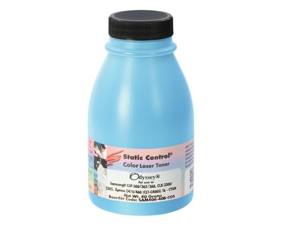 Купить тонер Odyssey Samsung CLP-360/CLX-3300 40г (1k) cyan Static Control по лучшей цене