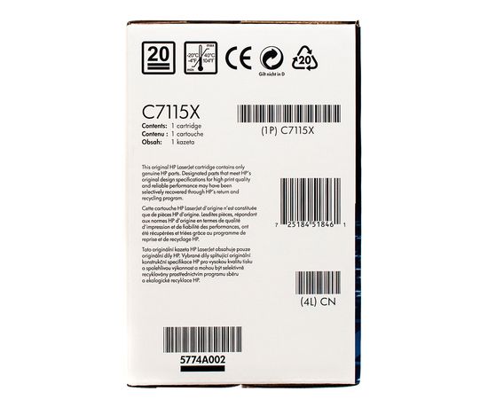 Купить Картридж 15Х черный HP (C7115X) по лучшей цене