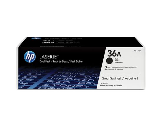 Купить Картридж 36A черный HP (CB436AD/CB436AF) по лучшей цене