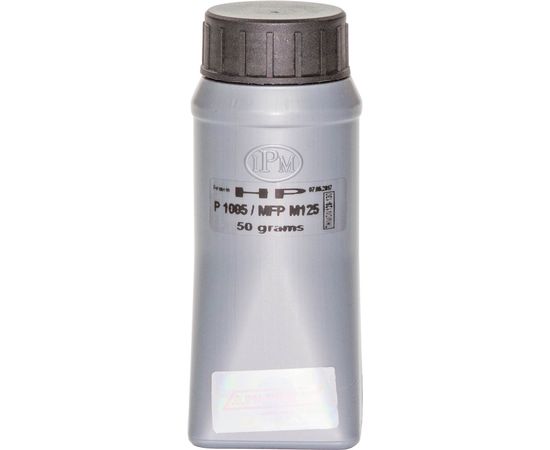 Купить Тонер IPM HP LJ P1560/1566/1005/1006/1102/1505/1530/1600/1606/M1120/1132/1522/1536/Canon LBP3010/3100/3250/MF-4410/4420/4430/4450/4550/4570/4580/Canon 728/712/CB435A/CB436A/CE278A/CE285A, UNIVERSAL B, 50г/банка по лучшей цене